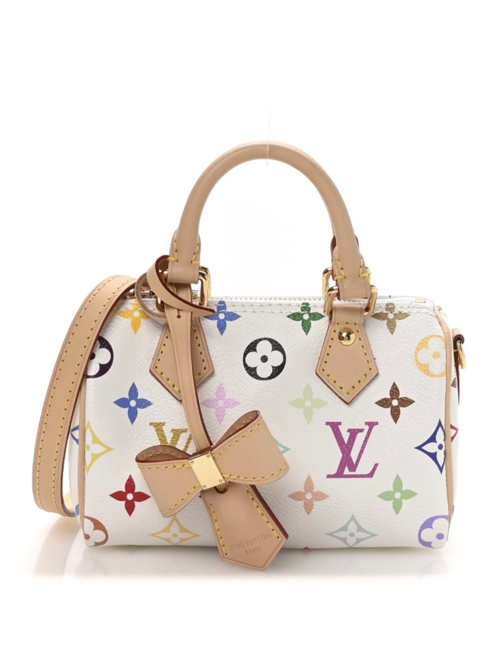 Louis Vuitton Murakami Nano Speedy Multicolor White